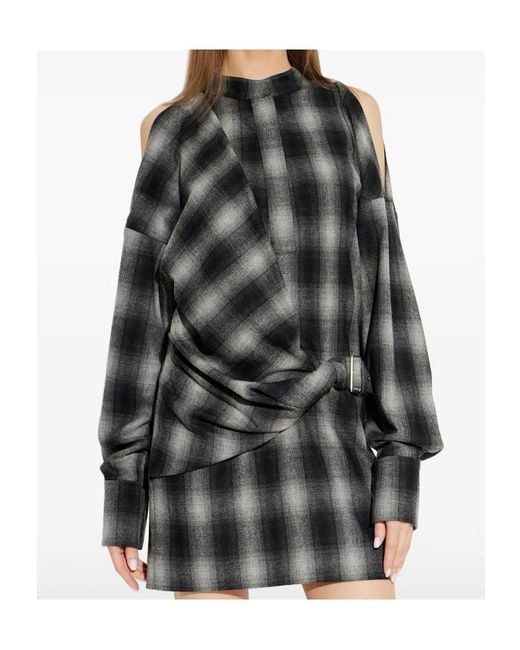IRO Gray Plaid Dress