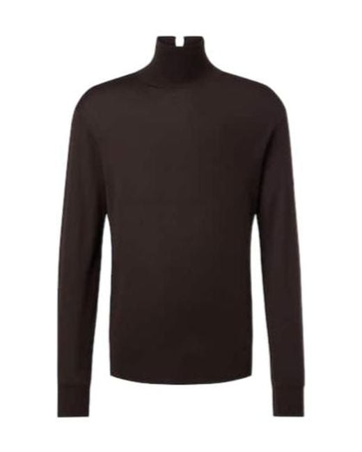 Calvin Klein Black Ash Wool Turtleneck Sweater for men