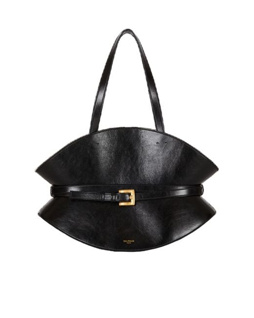 Balmain Black Shuffle Medium Bag