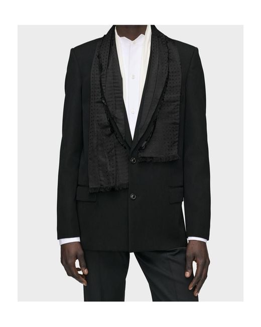 Maison Margiela Black Scarf Jacket for men