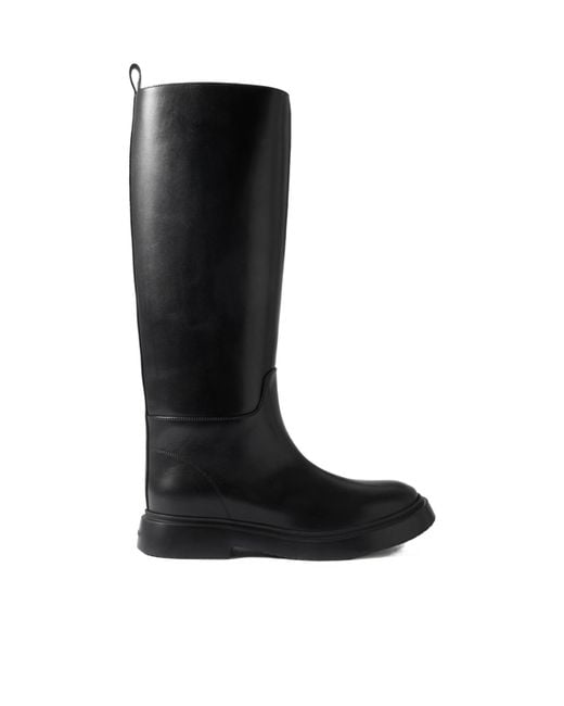 Proenza Schouler Black Round-Toe Boots