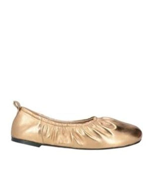 MAX&Co. Natural Plain Colour Ballet Flats