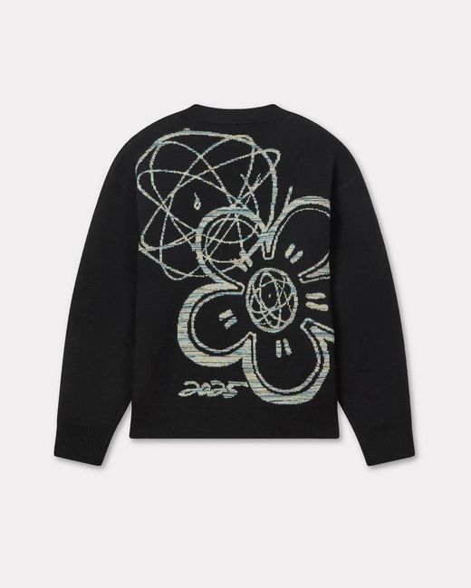 KENZO Black X Futura 2000 Genderless Cardigan for men