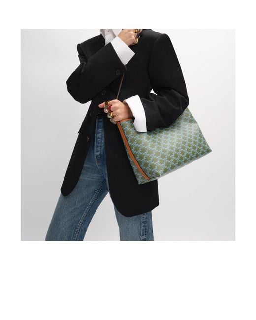 Céline Green Soft Shopper Bag