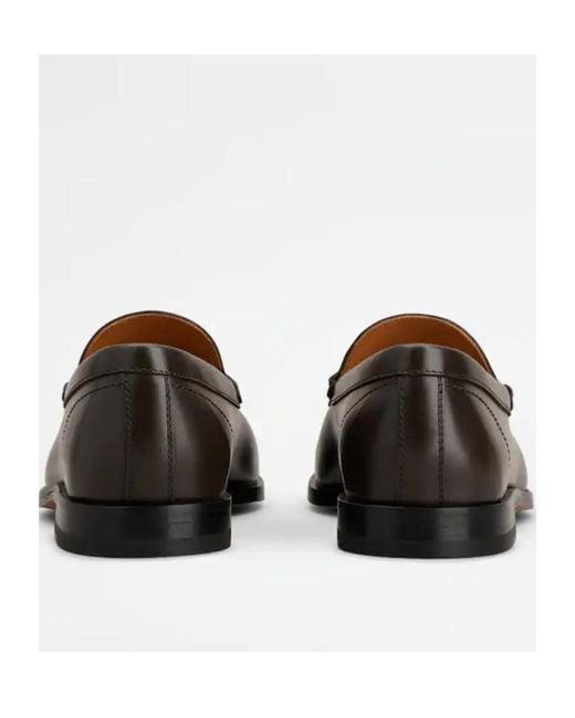 Tod's Black Round-Toe Loafers for men