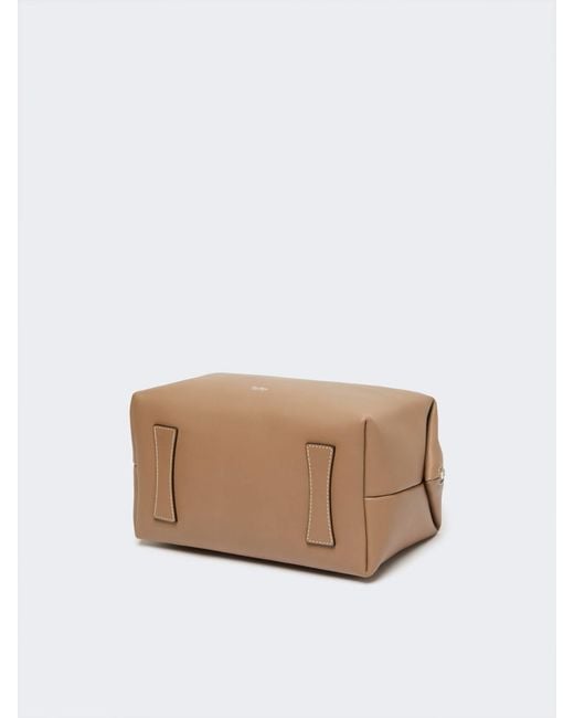Max Mara Brown Zippered Shoulder Bag