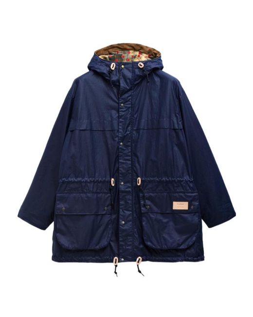Barbour Blue X Paul Smith Durham Waxed Jacket for men