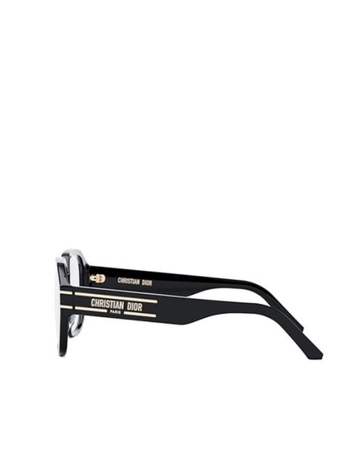 Dior White Eyewear Square Frame Glasses