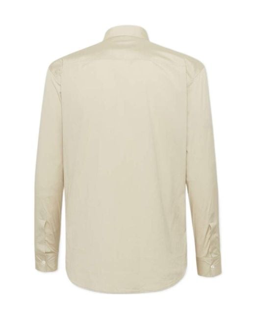 DSquared² White Logo Printed Long-Sleeved Shirt for men