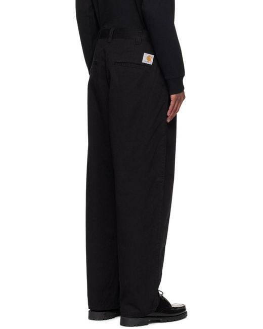 Carhartt Black Wip Merrick Tapered-Leg Trousers for men
