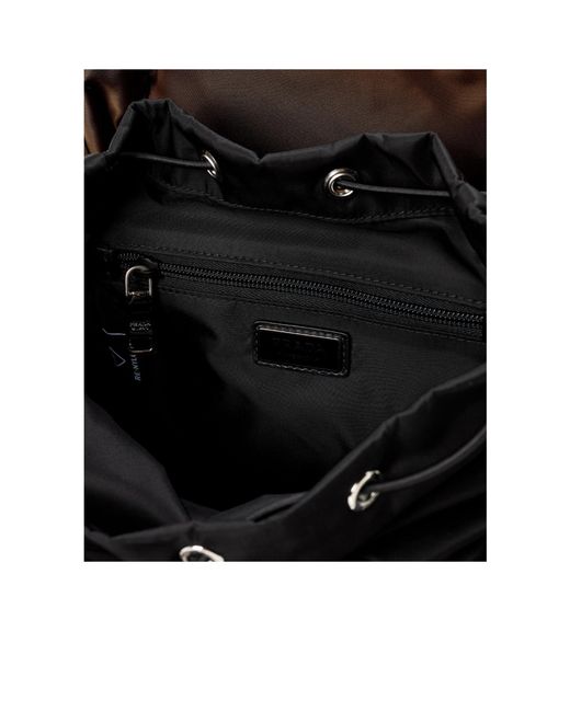 Prada Brown Color-Block Nylon Backpack for men