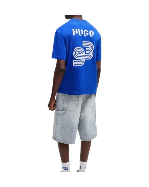 Boss Blue Crewneck Shortsleeve Tee for men