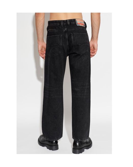 DIESEL Black Belt Loop Jeans for men
