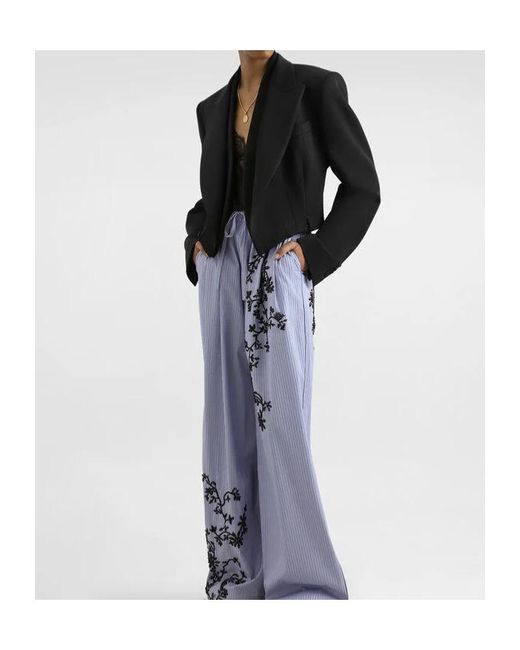Dolce & Gabbana Black Sicilia Double-Breasted Blazer
