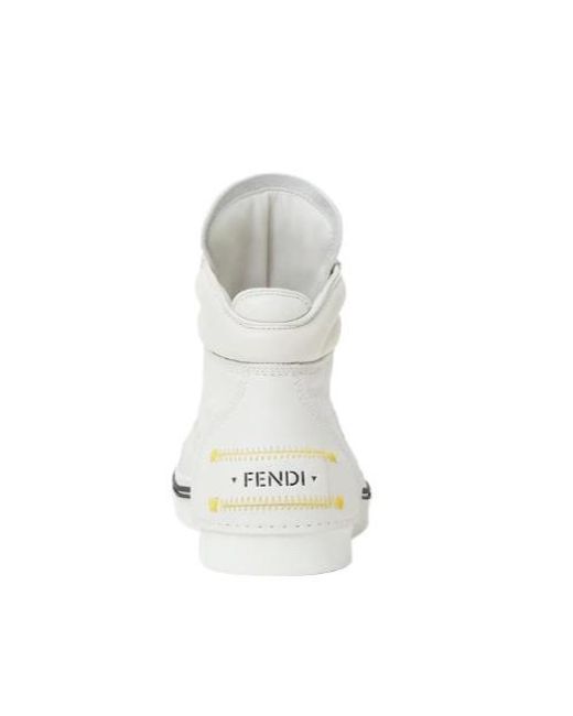 Fendi White Fender Trainers for men