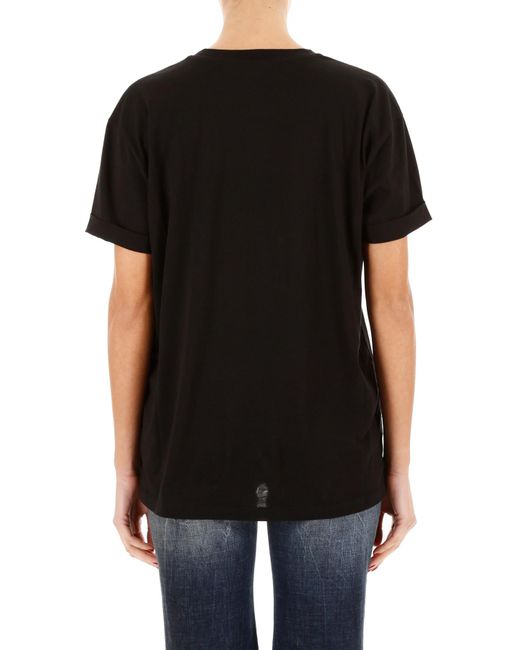 Stella McCartney Black Ministar Crewneck T-Shirt