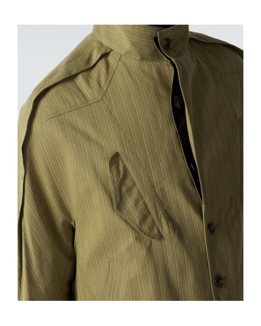 Kiko Kostadinov Green Egreta Cotton Blend Jacket for men
