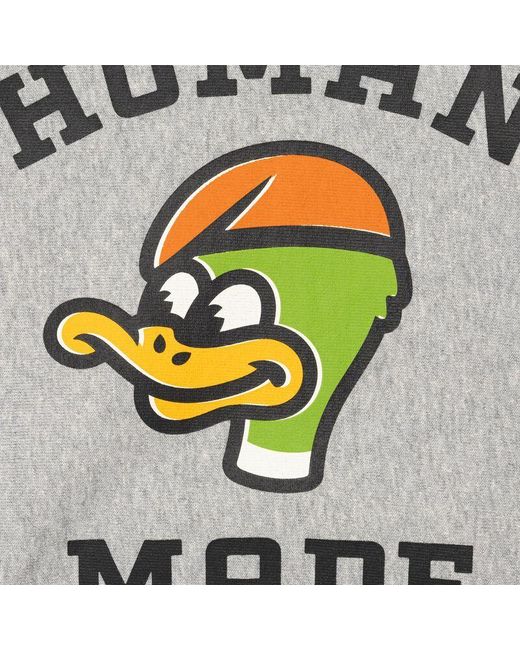 Human Made Gray Heavyweight Hoodie for men