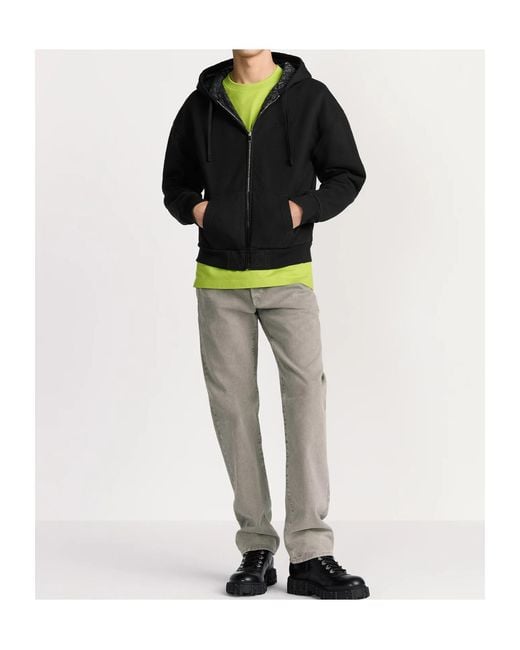 Dior Homme Zip-Up Drawstring Hoodie in Black for Men | Lyst