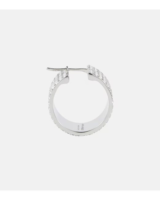 AMINA MUADDI White Rih Small Earrings