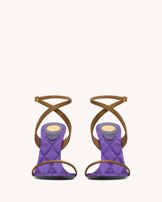 Saint Laurent Blue Ivresse Sandals