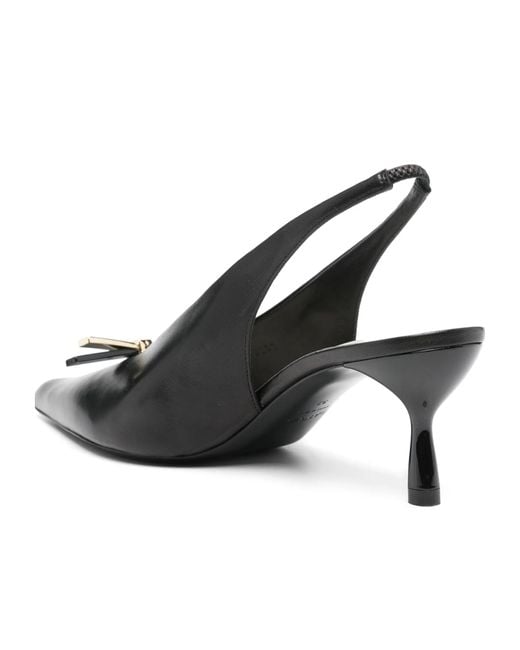 Lanvin Black Pointed High-Heeled Sandals