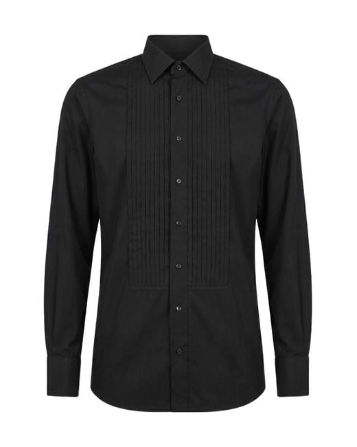 Tom Ford Black Long Sleeved Button-Up Shirt for men