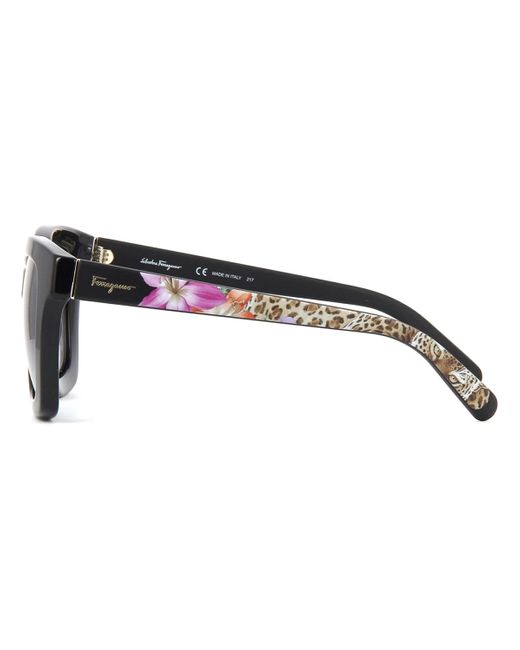 Ferragamo Black Logo Sunglasses