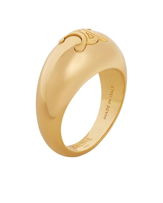 Céline Metallic Triomphe Large Ring