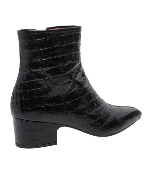 Chie Mihara Black Cumiya Mid-Heel Ankle Boots