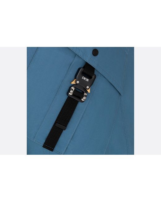 Dior Blue Homme Logo Buckel Cargo Pants for men