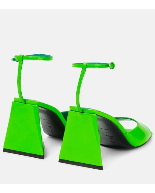 The Attico Green Piper 85 Sandals