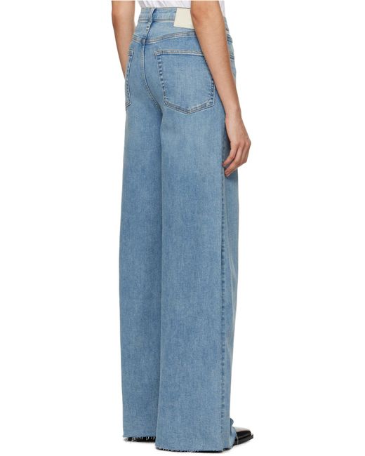 Rag & Bone Blue Embroidered Logo Jeans