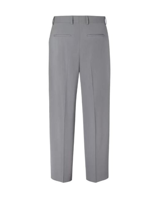 Fendi Gray Straight-Leg Tailored Pants for men