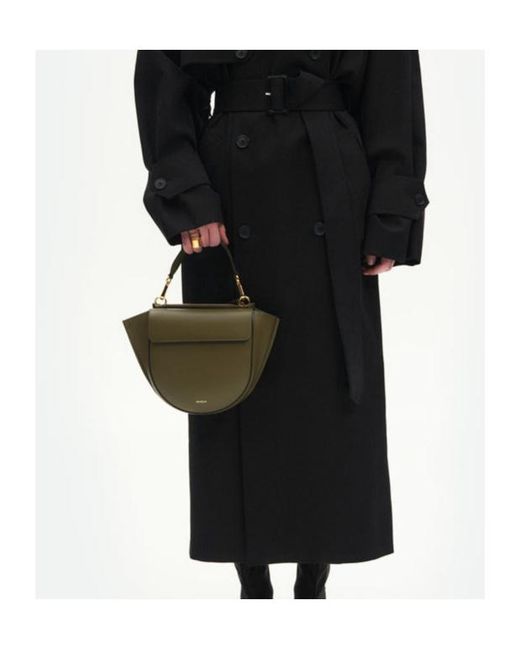 Wandler Green Small Hortensia Flap Top-Handle Tote Bag