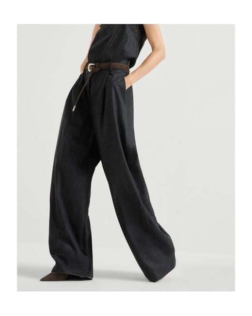 Brunello Cucinelli Black Flannel Jumpsuit