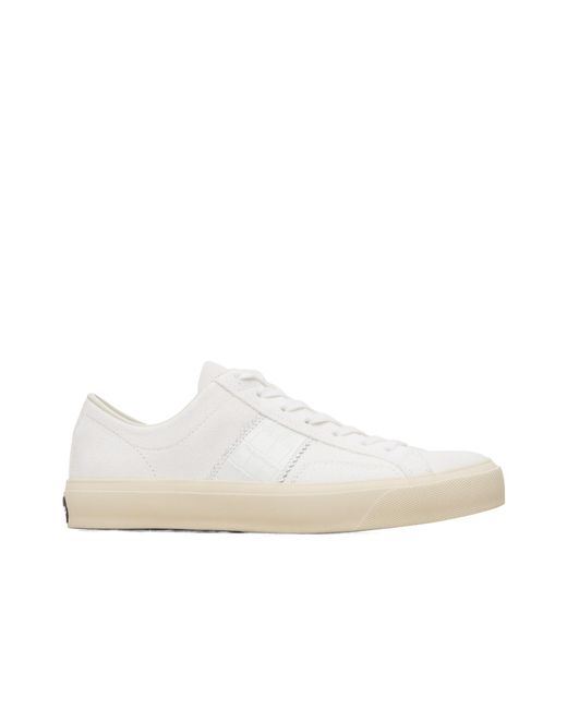 Tom Ford White Strappy Casual Sports Shoes for men
