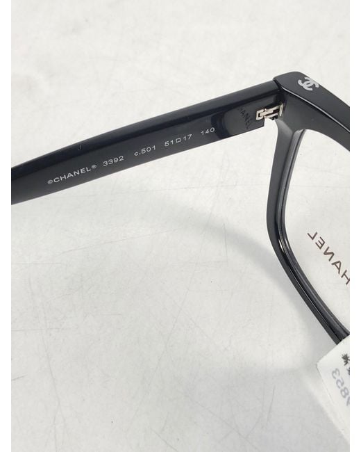 Chanel White Eyewear Square Frame Glasses for men