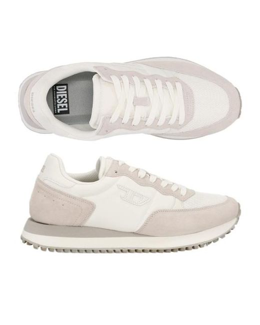 DIESEL White S-D-Light Shoes for men