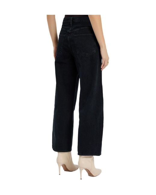 Agolde Black Curve Barrel-Leg Jeans