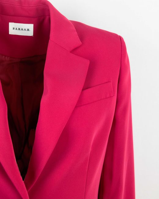 P.A.R.O.S.H. Pink Single-Breasted Blazer