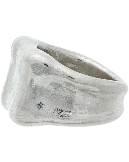 Our Legacy White Knochen Signet Ring