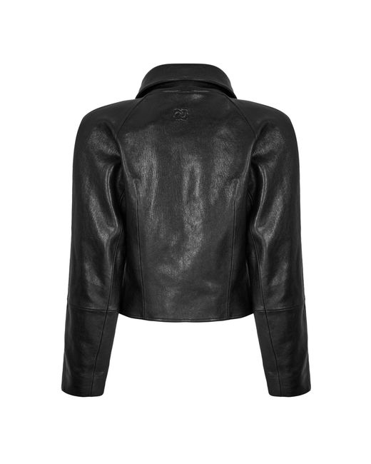 Magda Butrym Black Leather 04 Jacket