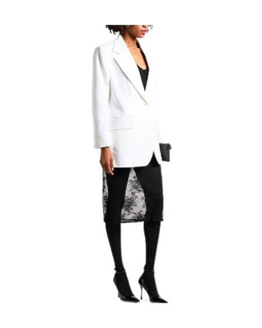 Dolce & Gabbana White Single-Breasted Blazer