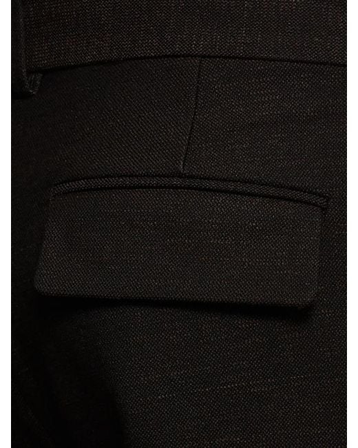 The Row Black Belt-Loop Casual Pants