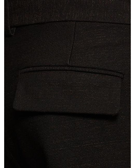 The Row Black Belt-Loop Casual Pants