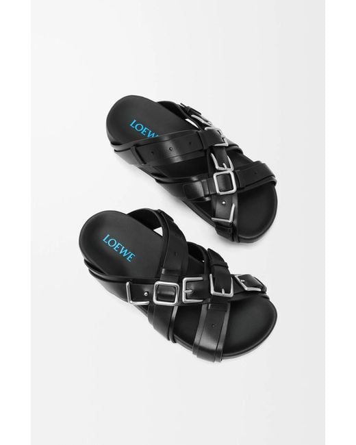 Loewe Black Type Fussbett Sandals for men