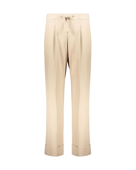 Herno Natural Pleated Drawstring Pants
