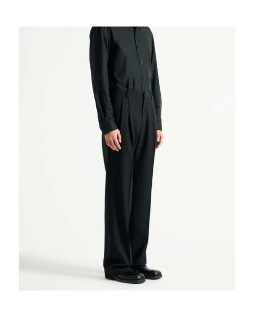 Balmain Black Wool Trousers for men
