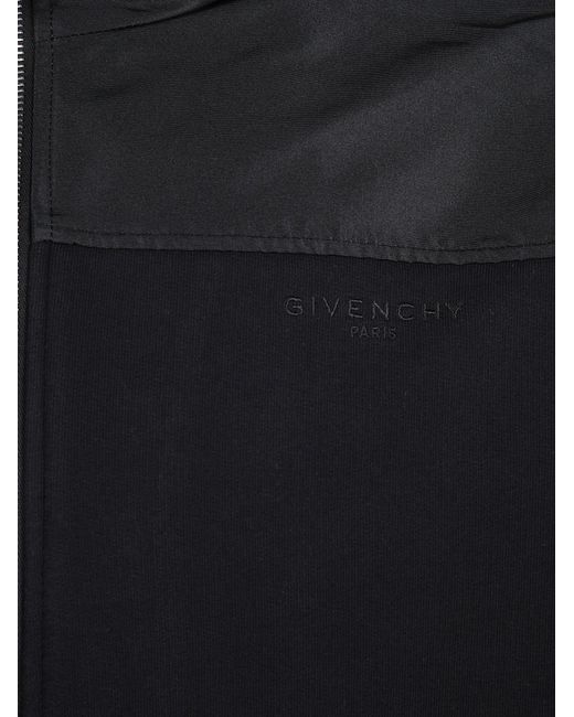 Givenchy Blue Zip-Up Hooded Windbreaker for men